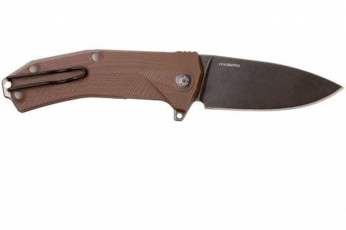 5891 Lion Steel KUR BBR G10 Brown Flipper фото 9