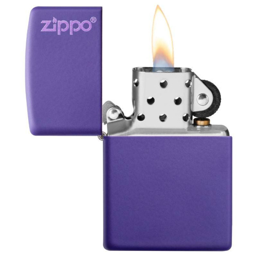 499 ZIPPO ЗажигалкаLogo Classic с покрытием Purple Matte фото 3