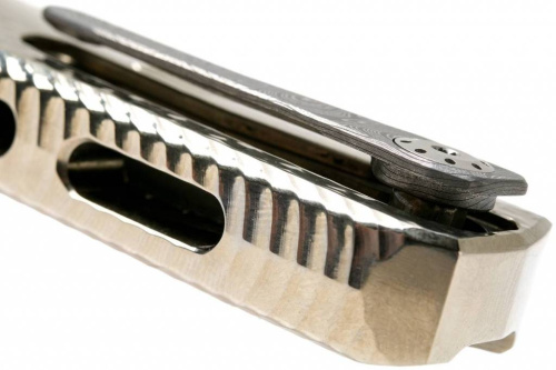 Складной нож Lion Steel ROK DD GL Damascus Gold фото 8