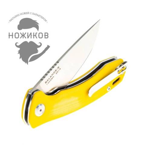 5891 Maxace Knife Maxace Balance-S 2019 cталь 14C28N цвет желтый фото 3