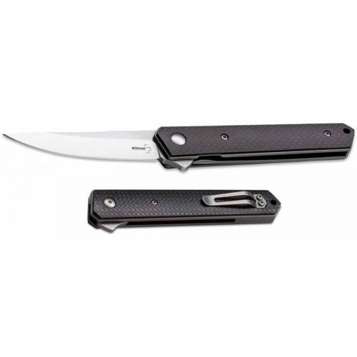 3810 Boker Mini Kwaiken Folder Carbon (IKBS® Flipper) - 01BO283 фото 7