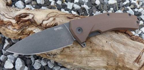 5891 Lion Steel KUR BBR G10 Brown Flipper фото 10