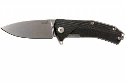 5891 Lion Steel KUR BK G10 Black Flipper фото 10