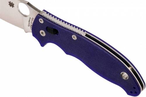 5891 Spyderco Manix 2 Blue 101GPDBL2 фото 23