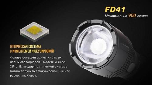 125 Fenix Фонарь Fenix FD41 Cree XP-L HI фото 2