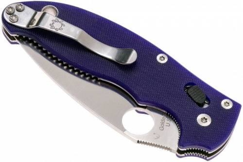 5891 Spyderco Manix 2 Blue 101GPDBL2 фото 3