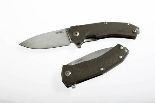 5891 Lion Steel KUR GR G10 Green Flipper фото 2